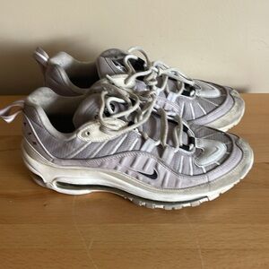Nike Air Max 98 (2019) Women's Shoes Silver Lilac Violet CI3709-001 Size 8.5